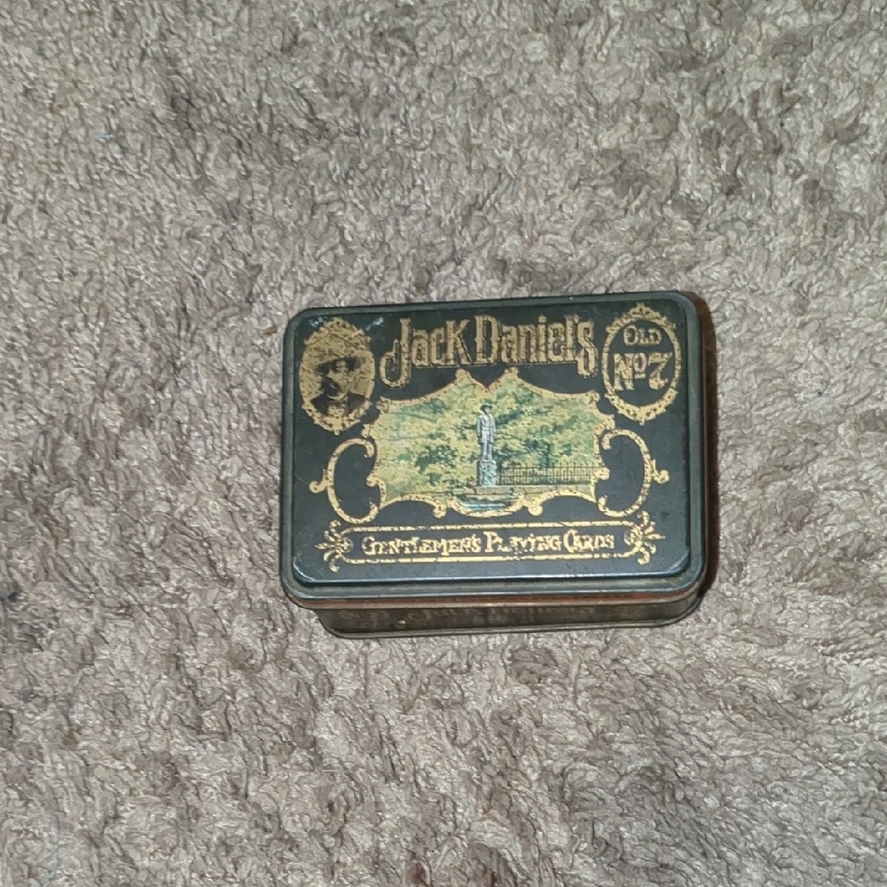 Jack Daniels Black and Gold Tin Box